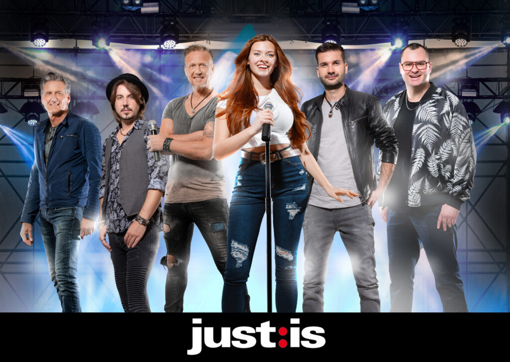 Grafik Bandbanner Just:is Partypose