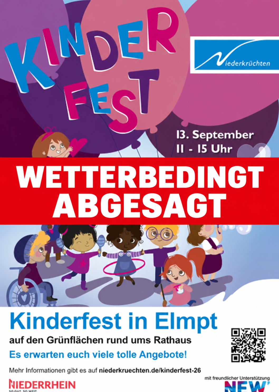 Kinderfest in Elmpt – wetterbedingt abgesagt